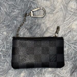Luxury-Inspired Checkered Mini Pouch